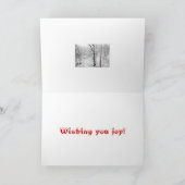 Carte de voeux de Joyeux Noël - bois de Milou (Intérieur)