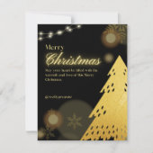 Carte de vœux de Joyeux Noël remplie d'amour (Devant)