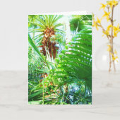 Carte de voeux de jungle (Fleur jaune)