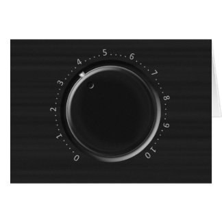 Carte de voeux de Knob Volume