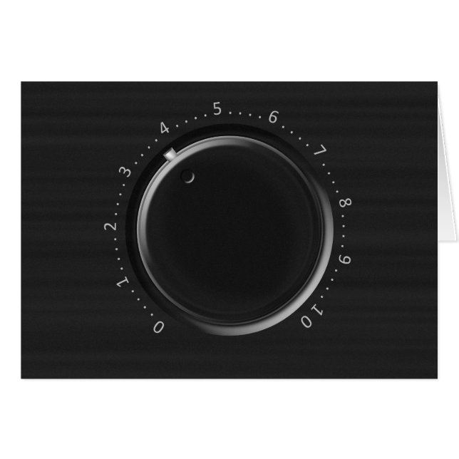 Carte de voeux de Knob Volume (Devant horizontal)