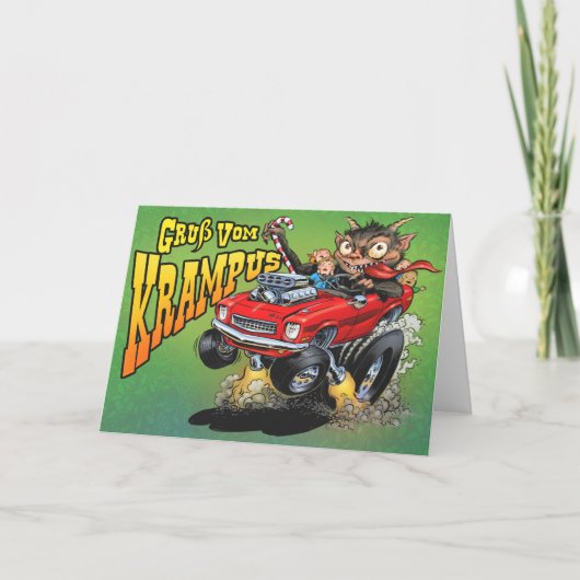 Carte de voeux de Krampus (Devant)