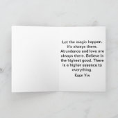 Carte de voeux de Kuan Yin (Intérieur)