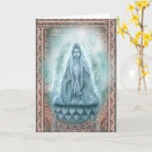 Carte de voeux de Kuan Yin (Fleur jaune)