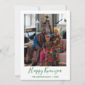 Carte de vœux de Kwanzaa avec photo (Devant)