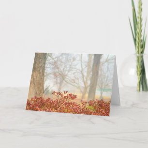 Carte de voeux de la brume 3 d'automne