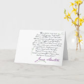 Carte de voeux de la citation #1 de la persuasion (Fleur jaune)