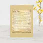 Carte de voeux de la Constitution des États-Unis (Fleur jaune)
