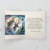 Carte de vœux de la déesse du solstice d'hiver et (Intérieur)