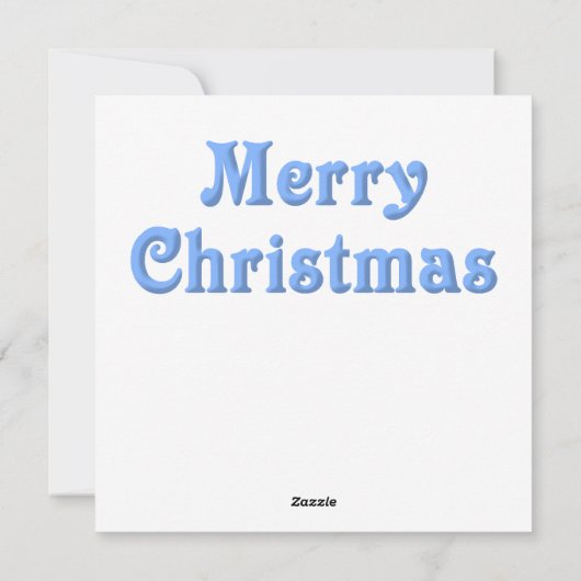 Carte de vœux de la famille Bonhomme de neige (Dos)