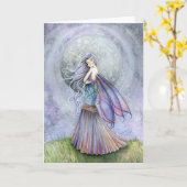 Carte de vœux de la fée de la solitude ~ Vierge (Fleur jaune)