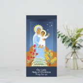 Carte de vœux de la fête de Notre-Dame Secours des (Debout devant)