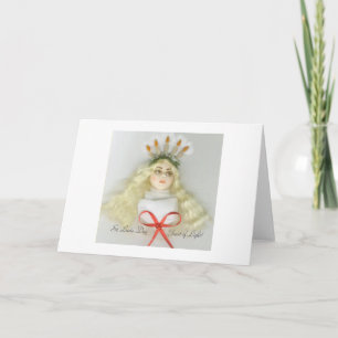 Carte de vœux de la fête de Sainte-Lucie 177 JL Bi