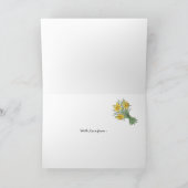 Carte de voeux de la fête de St David : De nous to (Intérieur)