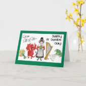 Carte de voeux de la fête de St David : De nous to (Fleur jaune)