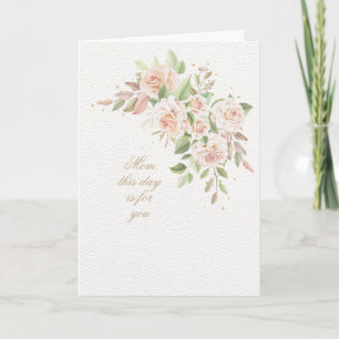 Carte de voeux de la fête des mères au motif de cr