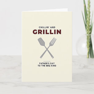 Carte de vœux de la Fête des Papas Grilleurs