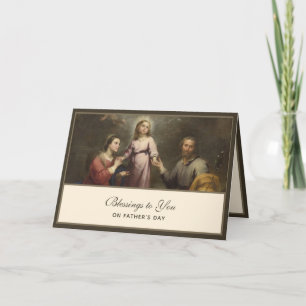 Carte de vœux de la Fête des Pères catholique St.