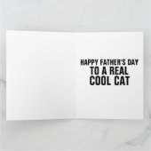 CARTE DE VŒUX DE LA FÊTE DES PÈRES CHAT (Intérieur)