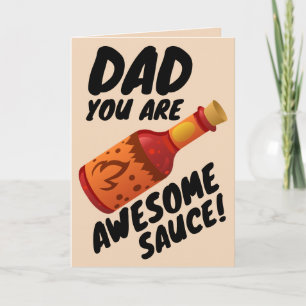 Carte de vœux de la Fête des Pères DAD AWESOME SAU
