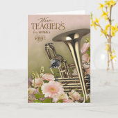 Carte de vœux de la fête des professeurs pour prof (Fleur jaune)