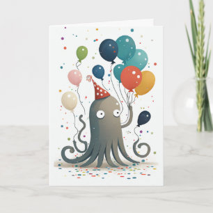 Carte de voeux de la fête d'Octopus