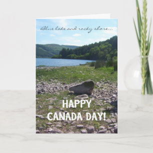 Carte de voeux de la fête du Canada, Blue Lake