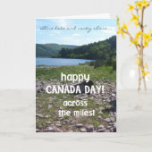 Carte de voeux de la fête du Canada, de l'autre cô (Fleur jaune)