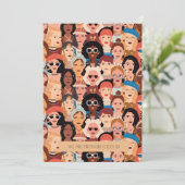 Carte de voeux de la Journée internationale de la (Debout devant)