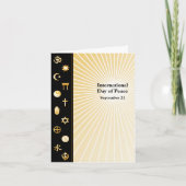 Carte de voeux de la Journée internationale de la  (Devant)