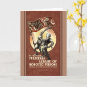 Carte de voeux de la Ligue des personnes robotique (Fleur jaune)