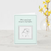 Carte de voeux de la marque blanche Ragdoll (Fleur jaune)