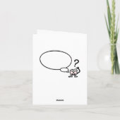 Carte de voeux de la marque de question (Dos)