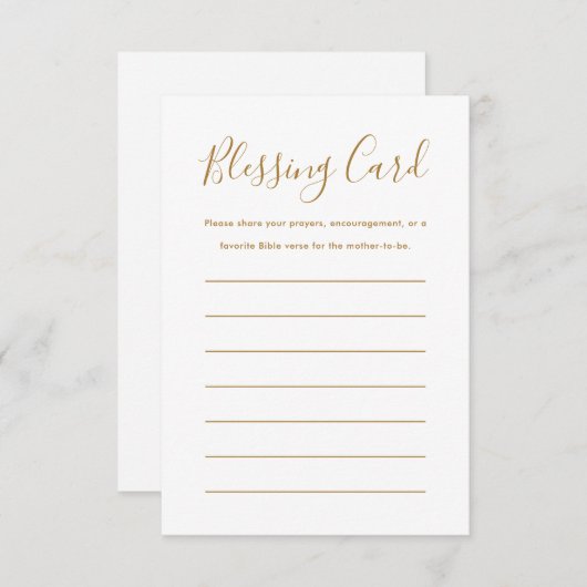 Carte de voeux de la mère chrétienne - Prières (Devant / Derrière)