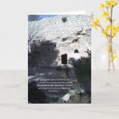 Carte de vœux de la mort et de la résurrection du (Fleur jaune)