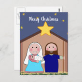 Carte de vœux de la Nativité (Devant / Derrière)