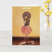 Carte de voeux de la patience (Fleur jaune)