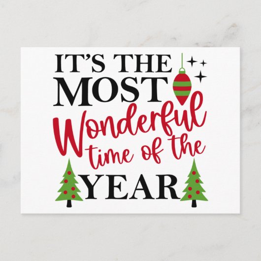 Carte de vœux de la période des fêtes la plus merv (Devant)