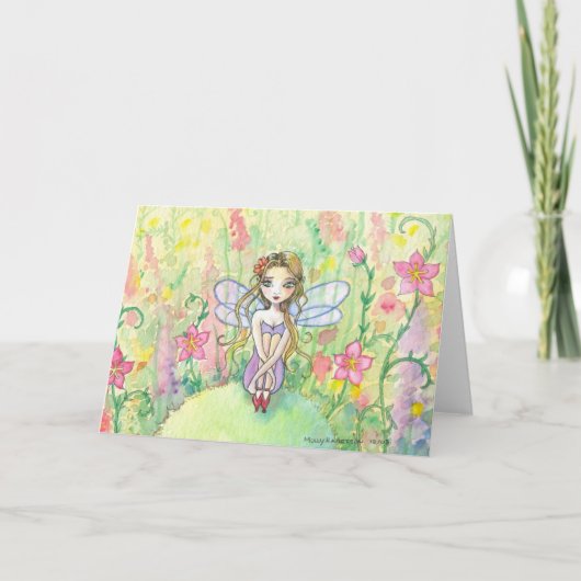Carte de vœux de la petite fée Chloé (Devant)