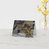 Carte de voeux de la Poste des signes Rum Point Gr (Fleur jaune)