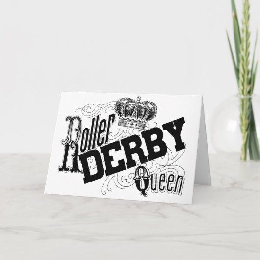 Carte de voeux de la Reine de Derby de rouleau (Devant)