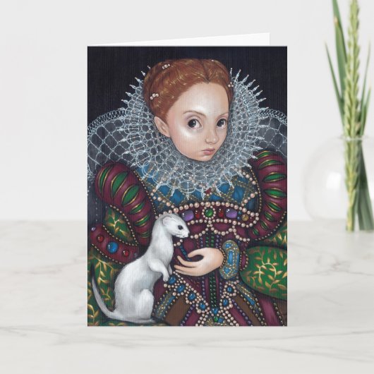 Carte de voeux de la "Reine Elizabeth et d'une (Devant)