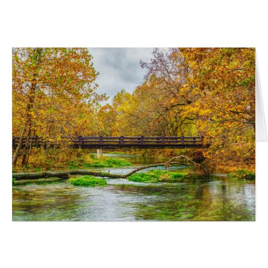 Carte de vœux de la rivière d'Alley Spring (Devant Horizontal)