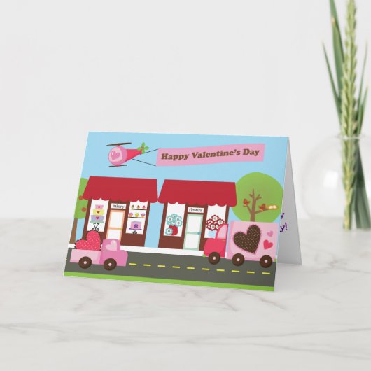 Carte de voeux de la rue 5x7 de Valentine (Devant)