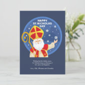 Carte de voeux de la Saint-Nicolas (Debout devant)