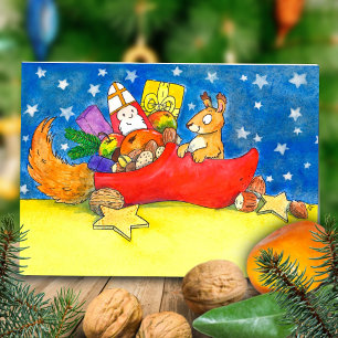 Carte de vœux de la Saint-Nicolas par Nicole Janes