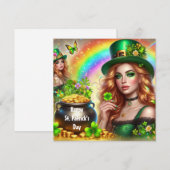 Carte de vœux de la Saint-Patrick (Devant / Derrière)