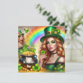 Carte de vœux de la Saint-Patrick (Debout devant)