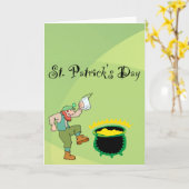 Carte de vœux de la Saint-Patrick (Fleur jaune)