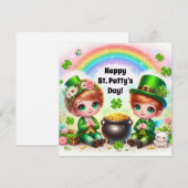 Carte de vœux de la Saint-Patrick (Devant / Derrière)